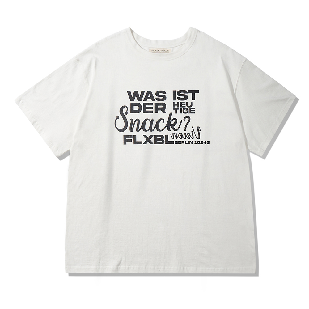 GERMAN LETTERING TEE OFF WHITE